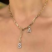 COLAR PERSONALIZADO CARTIER DUAS INICIAIS